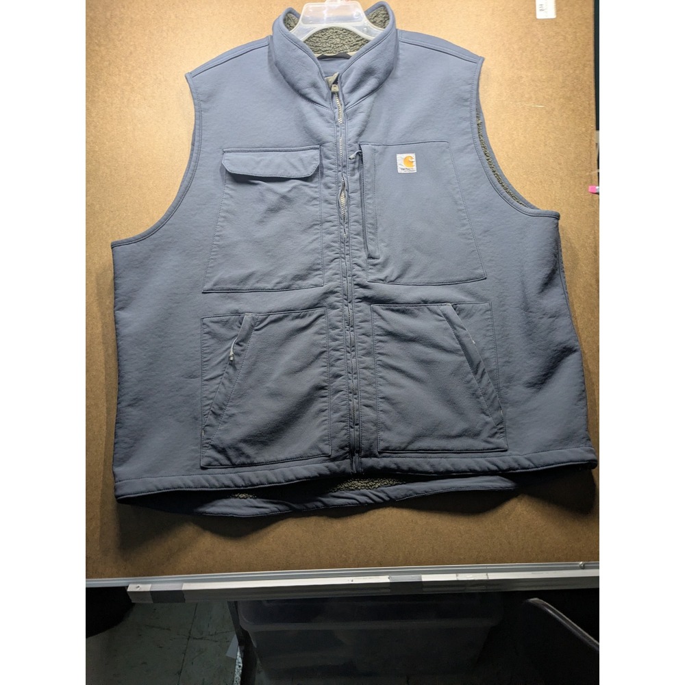 Carhartt Super Dux Relaxed Fit Sherpa Lined Vest Blue Gray 3XL OV4999-M to